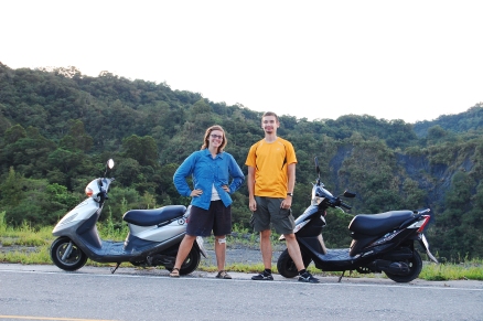 Motorbiking with new friends in Taiwan