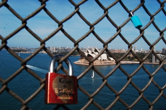 These love locks are a trend in Australia, they had some in Melbourne too